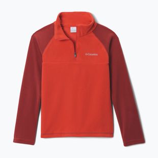 Vaikiškas flisinis džemperis Columbia Glacial Half Zip super sonic/red oxide