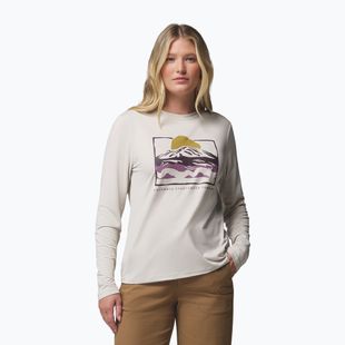 Moteriški marškinėliai ilgomis rankovėmis Columbia Parsons Point LS Graphic Tee dark stone heather/all terrain