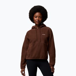 Moteriškas flisinis džemperis Columbia Timber Meadow MTR Fleece Hoodie tobacco