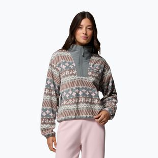 Moteriškas flisinis džemperis Columbia Sequoia Grove II Printed Half Zip Iron Wizard Island