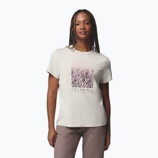 Moteriški marškinėliai Columbia Parsons Point SS Graphic Tee dark stone heather/treescape