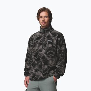 Vyriškas flisinis džemperis Columbia Timber Crest MTR Fleece Printed HZ black/icypeaks