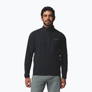 Vyriškas flisinis džemperis Columbia Superior Summit Grid Full Zip black