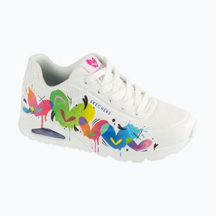 Moteriški batai SKECHERS Uno Open Your Heart white