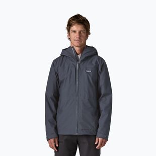 Vyriška lietaus striukė Patagonia Insulated Boulder Fork Rain smolder blue