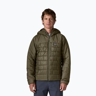 Vyriška pašiltinta striukė Patagonia Hi-Loft Nano Puff Hoody basin green