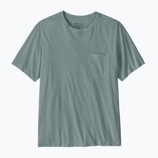 Vyriški marškinėliai Patagonia Daily Pocket Tee blue sage