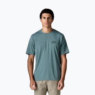 Vyriški marškinėliai Patagonia Cap Cool Daily Cloud Crag blue sage - light blue sage x-dye