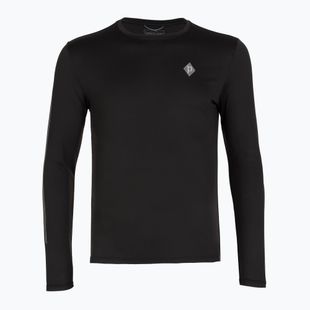Vyriški žygio marškinėliai ilgomis rankovėmis Patagonia Cap Cool Daily Hut Tripper LS black