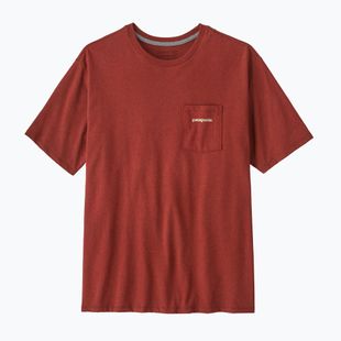 Vyriški marškinėliai Patagonia Boardshort Logo Pocket Responsibili rusty red