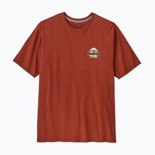 Vyriški marškinėliai Patagonia Great Waves Responsibili-Tee rusty red