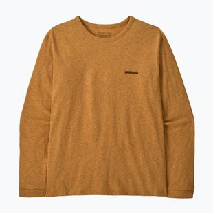 Moteriški marškinėliai ilgomis rankovėmis Patagonia P-6 Logo Responsibili-Tee LS dried mango