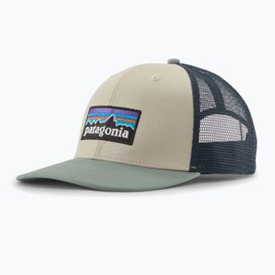 Kepurė su snapeliu Patagonia P-6 Logo Trucker Hat pumice