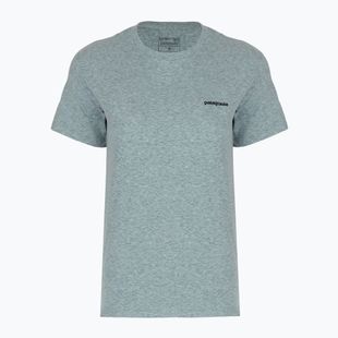 Moteriški marškinėliai Patagonia P-6 Logo Responsibili-Tee blue sage