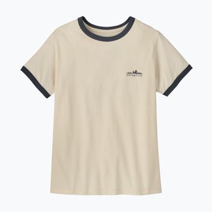 Moteriški marškinėliai Patagonia Fitz Roy Foothills Ringer Tee undyed natural