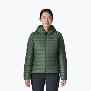 Moteriška pūsta striukė Patagonia Down Sweater Hoody canopy green