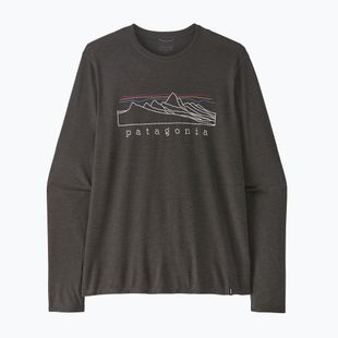 Vyriški ilgomis rankovėmis marškinėliai Patagonia Cap Cool Trail Stratapeaks ink black