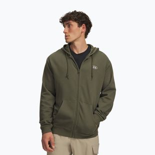Vyriškas džemperis Under Armour Rival Fleece Full Zip marine od green/white