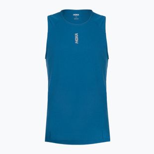 Vyriški bėgimo marškinėliai HOKA EveryRun Tank night glow blue