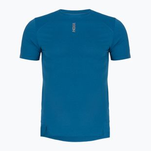 Vyriški bėgimo marškinėliai HOKA EveryRun Short Sleeve night glow blue
