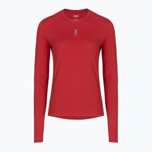 Moteriški bėgimo marškinėliai su ilgomis rankovėmis HOKA EveryRun Long Sleeve red agate
