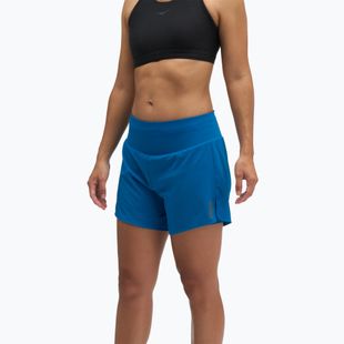 Moteriški bėgimo šortai HOKA Glide Short 5" 2in1 night glow blue