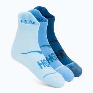 Kojinės HOKA No-Show Run Sock 3-pack hazy blue/soft cobalt