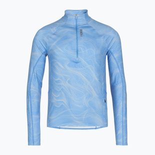 Vyriškas bėgimo džemperis HOKA Skyform Half Zip CLF PRT mineral blue