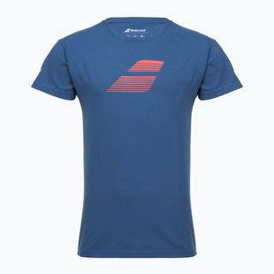 Vyriški marškiniai Babolat Exercise Big Flag dark blue