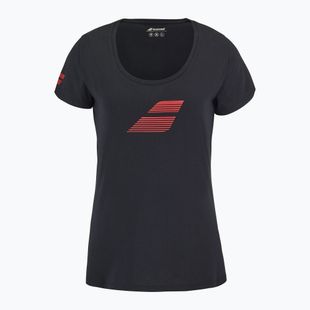 Moteriški marškinėliai Babolat Exercise Flag W black/black