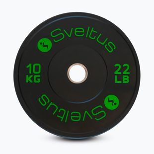 Guminė olimpinė štangos plokštė Training Olympic Disc 10 kg black