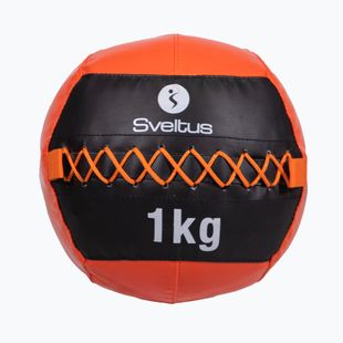 Medicininis kamuolys Sveltus Wall Ball 1 kg black/red