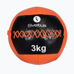 Medicininis kamuolys Sveltus Wall Ball 3 kg black/red