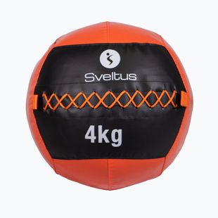Medicininis kamuolys Sveltus Wall Ball 4 kg black/red
