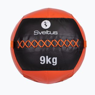 Medicininis kamuolys Sveltus Wall Ball 9 kg black/red