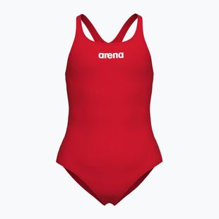 Arena Team Swim Pro Solid raudonos/baltos spalvos vientisas vaikiškas maudymosi kostiumėlis