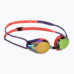 Plaukimo akiniai arena Tracks Mirror copper/plum/bright coral