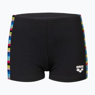 Vaikiškos plaukimo trumpikės arena Racing Stripe Swim Short black/black multi