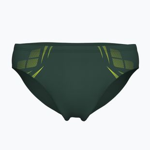 Vyriškos plaukimo glaudės arena Poseidonia Swim Briefs dark sage/artic lime
