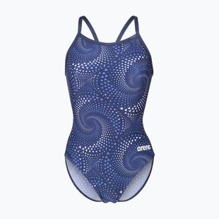 Moteriškas vientisas maudymosi kostiumėlis arena Fireflow Lightdrop Back navy/team navy