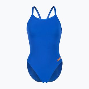 Moteriškas vientisas maudymosi kostiumėlis arena Team Swimsuit Challenge Solid neon blue/team orange