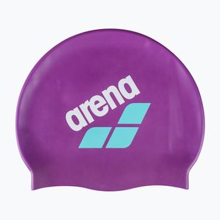 Plaukimo kepuraitė arena Big Logo very fuchsia/white/water