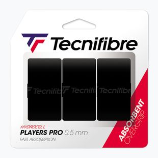 Teniso rakečių apvijos Tecnifibre Pro Players 3 vnt. black