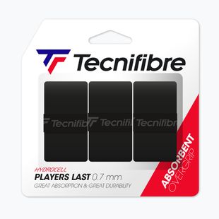 Teniso raketės apvyniojimas Tecnifibre Players Last 3 pcs. black