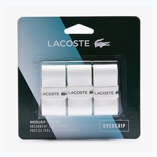 Teniso rakečių apvyniojimai Lacoste Absorbent Overgrip 3 vnt. white