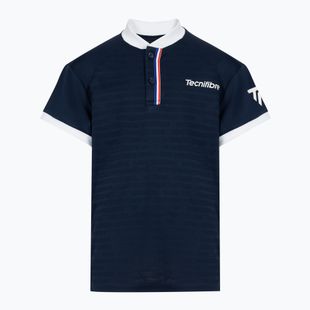Vaikiški teniso marškinėliai Tecnifibre Polo blue 22F3PO F3