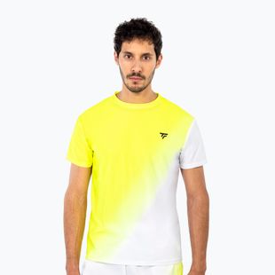 Vyriški teniso marškinėliai Tecnifibre X-Loop Tee white/yellow