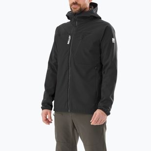 Vyriška softshell striukė Millet Magma Shield Hoodie black/ noir