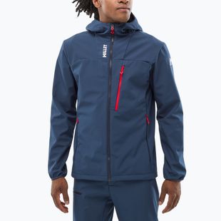 Vyriška softshell striukė Millet Seneca Shield Hoodie saphir