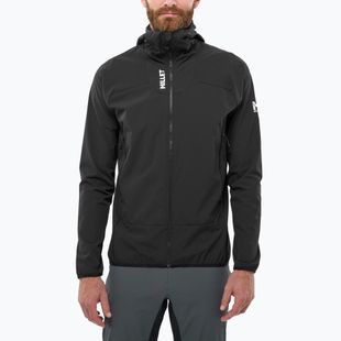 Vyriška softshell striukė Millet Kamet Xcs Light Hoodie black